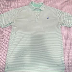 Light Green Johnnie-O performance polo
